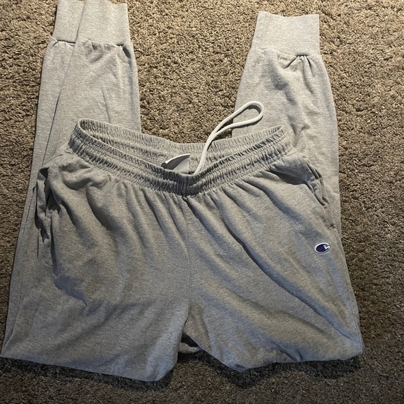 NWOT Men’s Champion Gray Joggers sweat pants Elastic Wristband and Drawstring - Picture 6 of 6